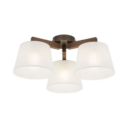 Brilagi - Потолочная накладная люстра LATTE 3xE27/60W/230V сосна/белый