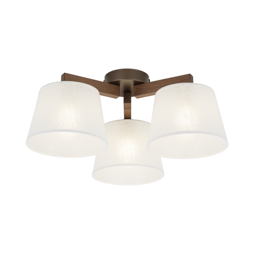 Brilagi - Потолочная накладная люстра LATTE 3xE27/60W/230V сосна/белый