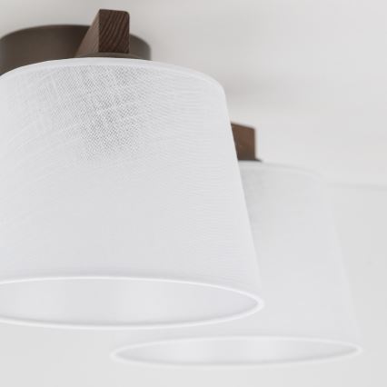 Brilagi - Потолочная накладная люстра LATTE 3xE27/60W/230V сосна/белый