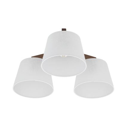Brilagi - Потолочная накладная люстра LATTE 3xE27/60W/230V сосна/белый