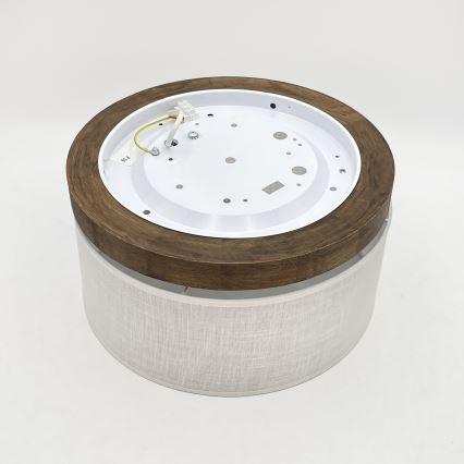 Brilagi - Потолочный светильник BELLADONNA 1xE27/15W/230V диаметр 30 см белый/дуб