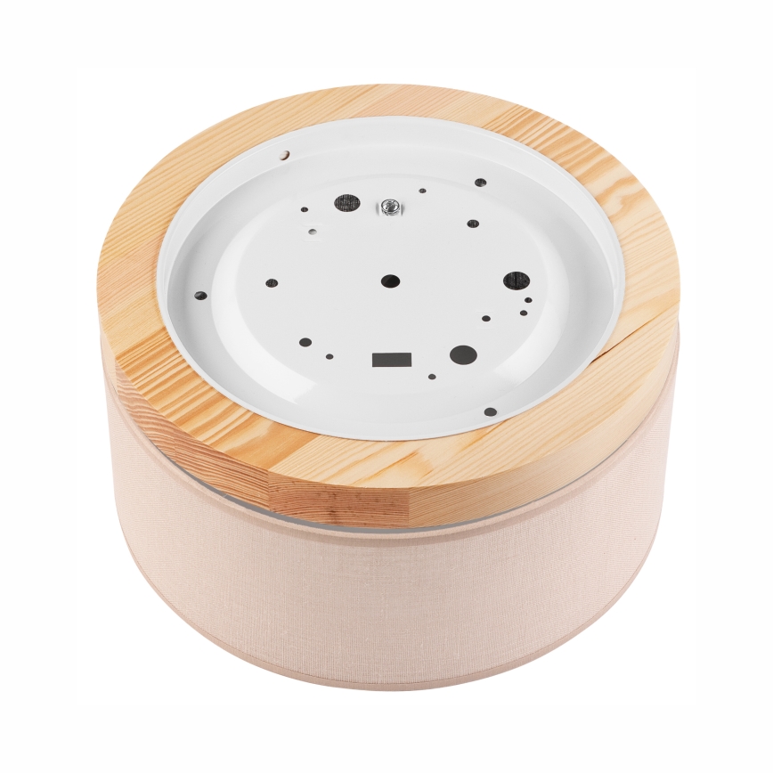 Brilagi - Потолочный светильник BELLADONNA 1xE27/15W/230V диаметр 30 см бежевый/сосна