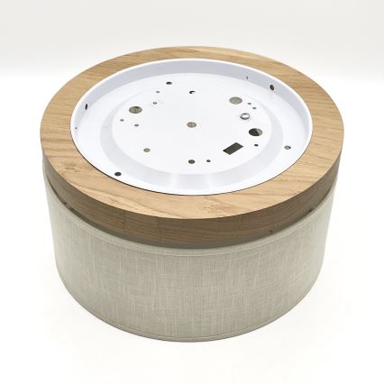 Brilagi - Потолочный светильник BELLADONNA 1xE27/15W/230V диаметр 30 см кремовый/дуб