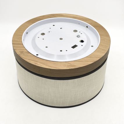 Brilagi - Потолочный светильник BELLADONNA 1xE27/15W/230V диаметр 30 см кремовый/дуб