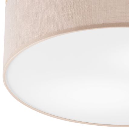 Brilagi - Потолочный светильник BELLADONNA 2xE27/15W/230V диаметр 40 см бежевый/сосна