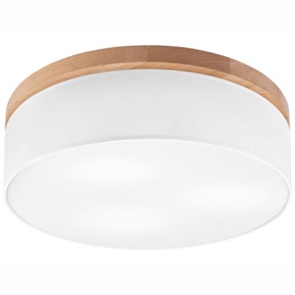 Brilagi - Потолочный светильник BELLADONNA 3xE27/15W/230V диаметр 50 см белый/дуб