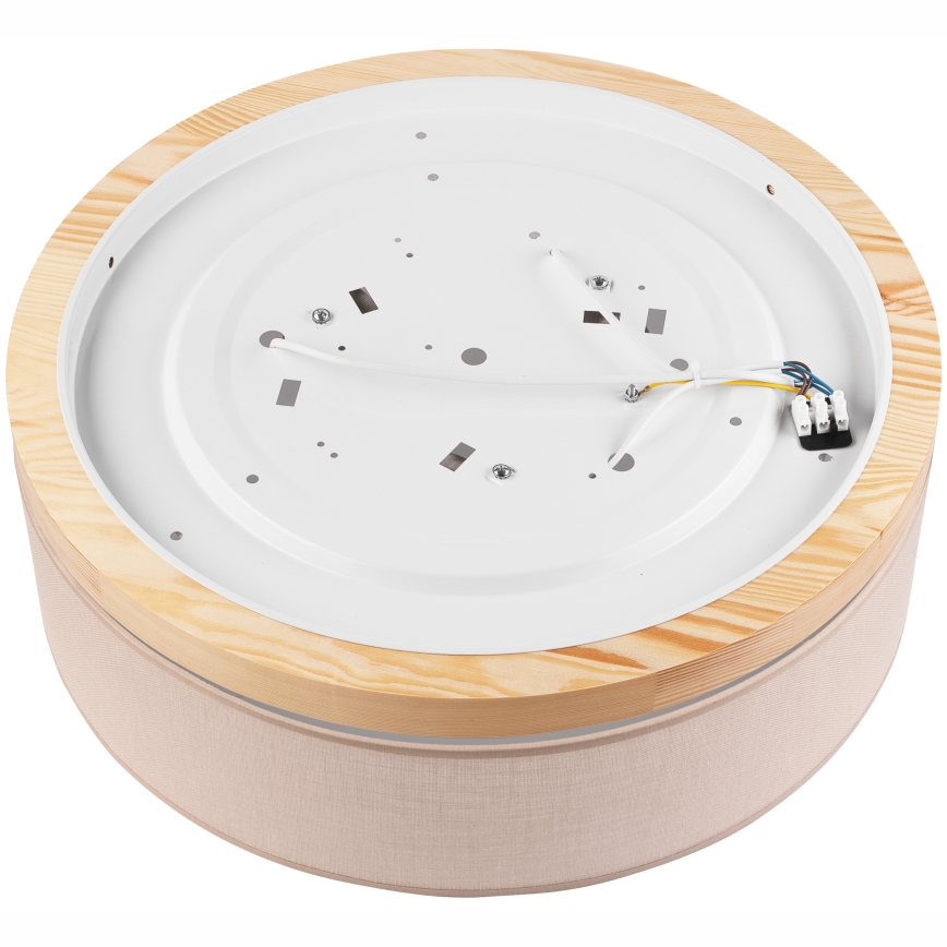 Brilagi - Потолочный светильник BELLADONNA 3xE27/15W/230V диаметр 50 см бежевый/сосна