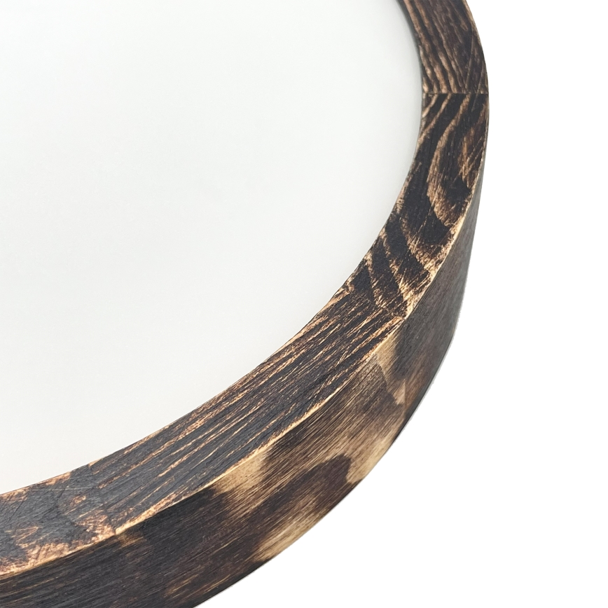 Brilagi - Потолочный светильник CARVALHO SLIM SMOKEY 1xE27/60W/230V в дубовом исполнении, диаметр 27,5 см