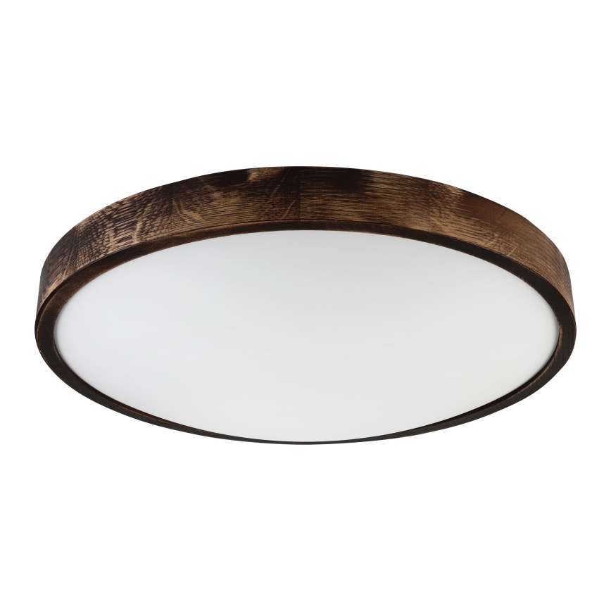 Brilagi - Потолочный светильник CARVALHO SLIM SMOKEY 3xE27/60W/230V, дуб, диаметр 47,5 см