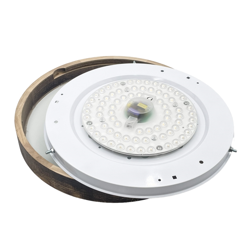 Brilagi - Потолочный светильник CARVALHO SLIM SMOKEY 3xE27/60W/230V, дуб, диаметр 47,5 см