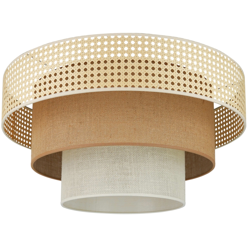 Brilagi - Потолочный светильник CEDAR LUNETA 1xE27/15W/230V диаметр 45 см бежевый/коричневый/кремовый