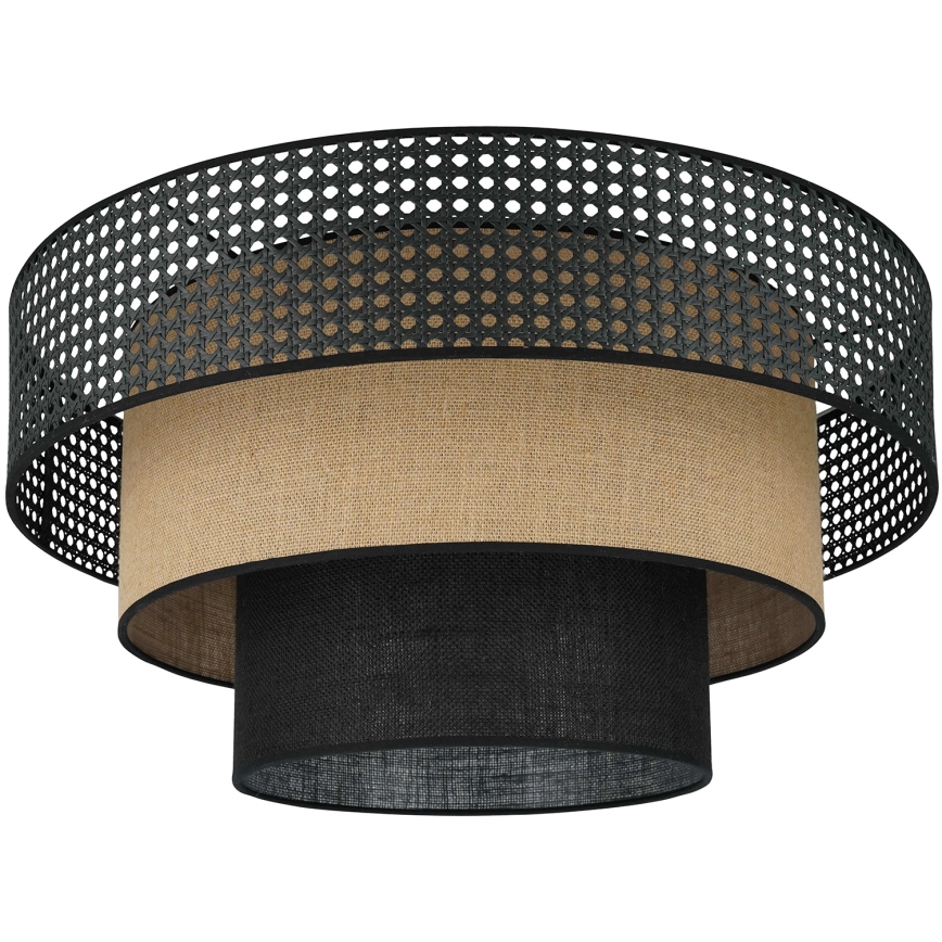 Brilagi - Потолочный светильник DAKOTA LUNETA 1xE27/15W/230V диаметр 45 см черный/бежевый