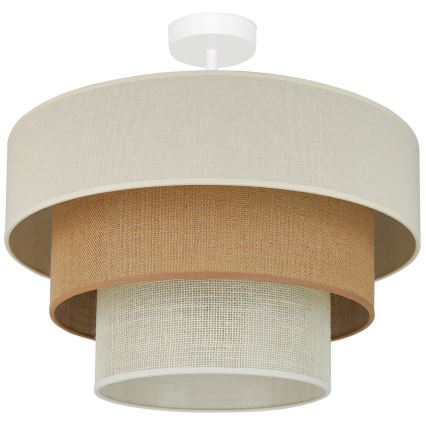 Brilagi - Потолочная люстра DENVER LUNETA 1xE27/15W/230V диаметр 45 см бежевый/коричневый/кремовый