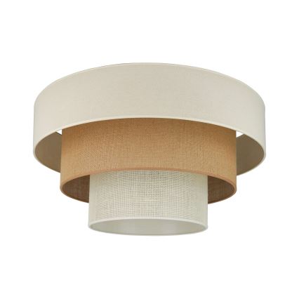 Brilagi - Потолочный светильник DENVER LUNETA 1xE27/15W/230V диаметр 45 см бежевый/коричневый/кремовый