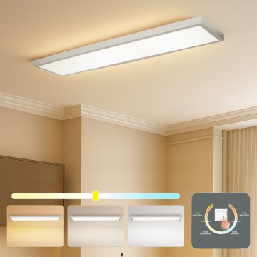 Brilagi - потолочный светильник для ванной FRAME LED/50 Вт/230 В 3000/4000/6000K 120x30 см IP44 серебристый