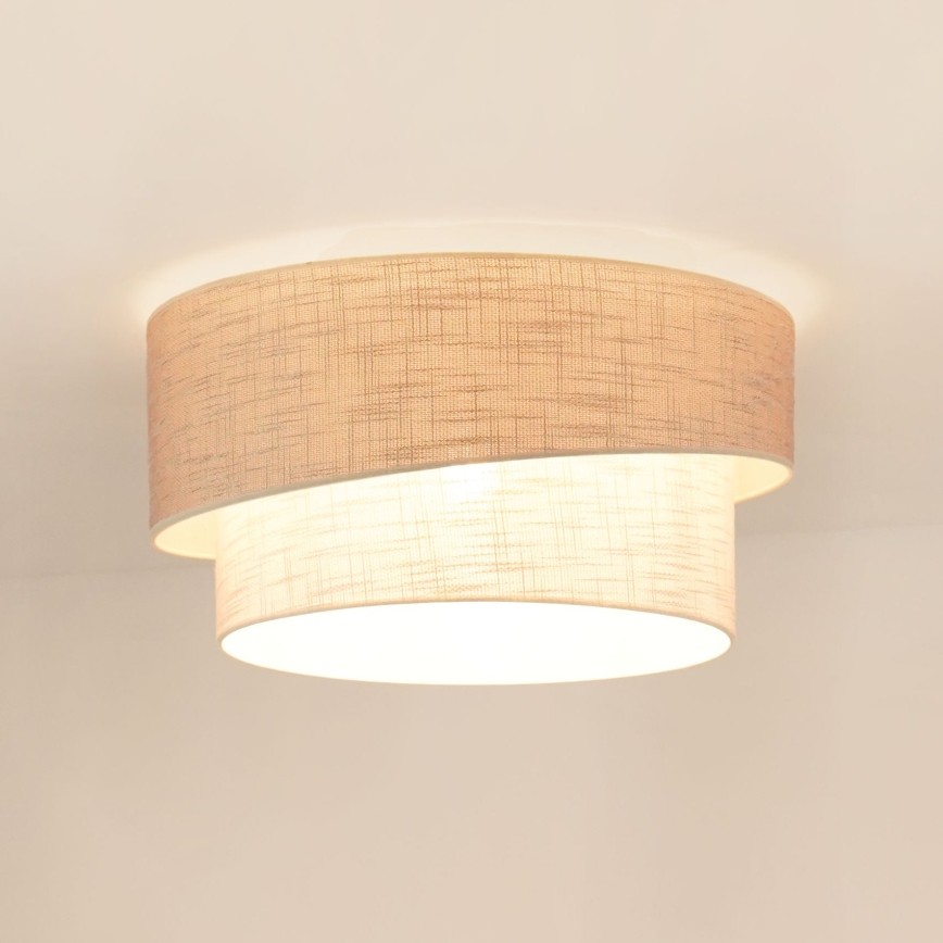 Brilagi - Потолочный светильник DOVER SHINE 1xE27/15W/230V диаметр 50 см серый/кремовый
