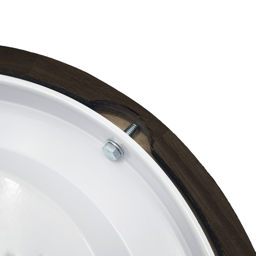 Brilagi - Потолочный светильник LED CARVALHO SMOKEY LED/20 Вт/230 В, дуб, диаметр 27,5 см