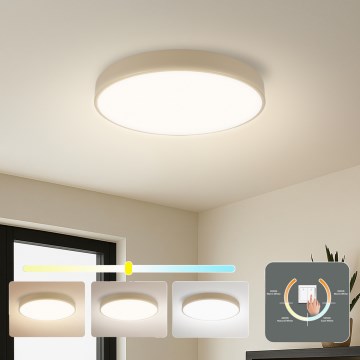 Brilagi - потолочный светильник LED POOL, 36 Вт/230 В, 3000/4500/6000 К, диаметр 30 см, бежевый