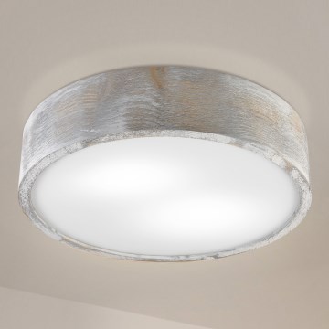 Brilagi - Потолочный светильник PINO 2xE27/15W/230V, цвет сосны/серебристый, диаметр 37,5 см