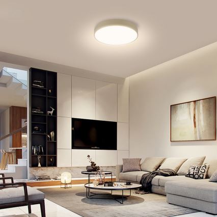 Brilagi - потолочный светильник LED POOL, 36 Вт/230 В, 3000/4500/6000 К, диаметр 30 см, бежевый