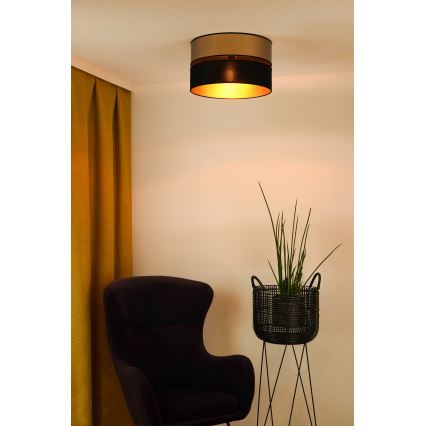 Brilagi - Потолочный светильник ROYAL 1xE27/15W/230V диаметр 40 см черный/золотистый