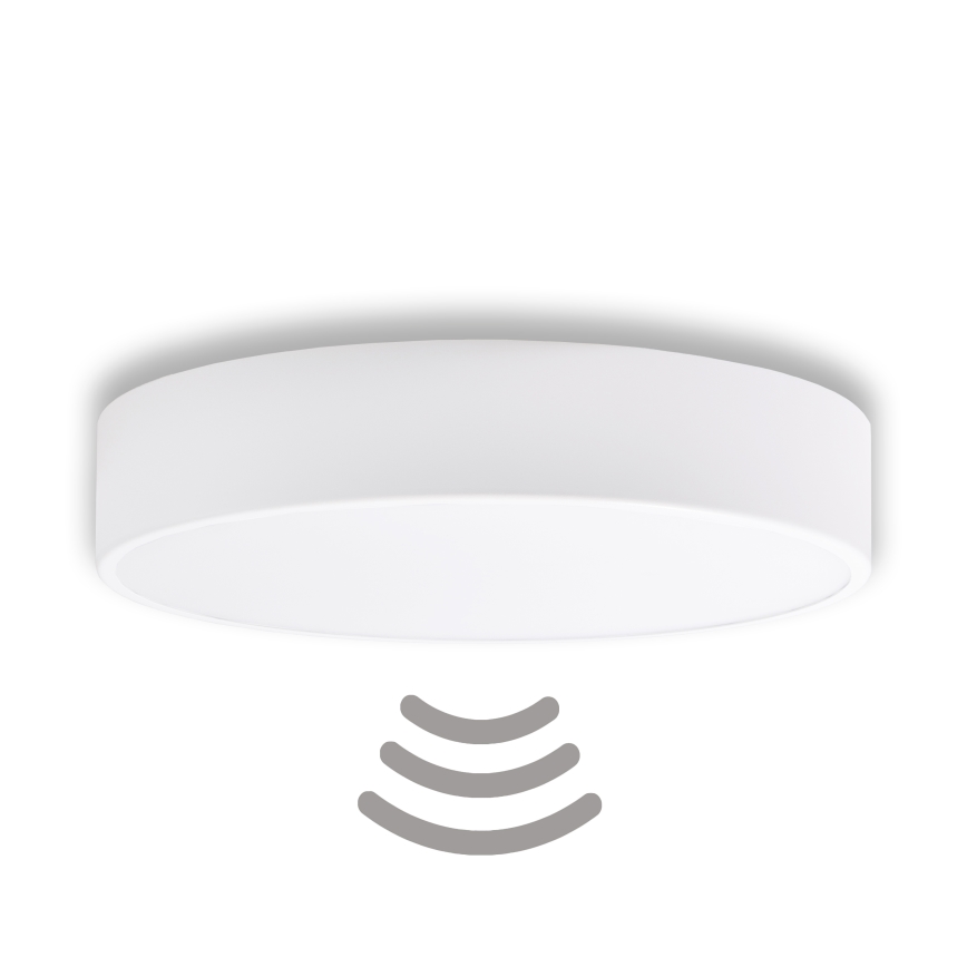 Brilagi - Потолочный светильник с датчиком CLARE 3xE27/24W/230V диаметр 40 см белый