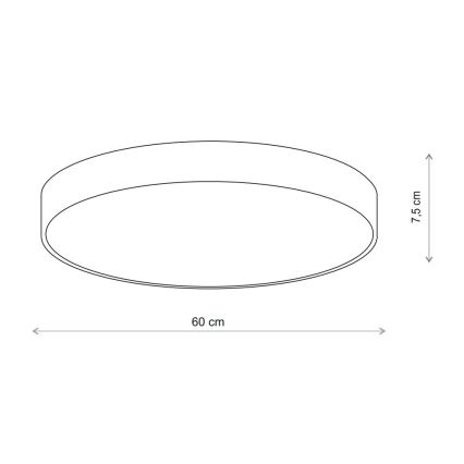 Brilagi - Потолочный светильник с датчиком CLARE 5xE27/24W/230V диаметр 60 см бежевый