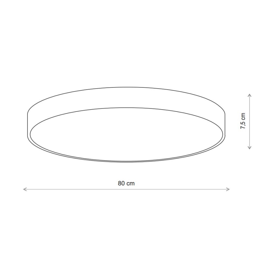 Brilagi - Потолочный светильник с датчиком CLARE 6xE27/24W/230V диаметр 80 см бежевый
