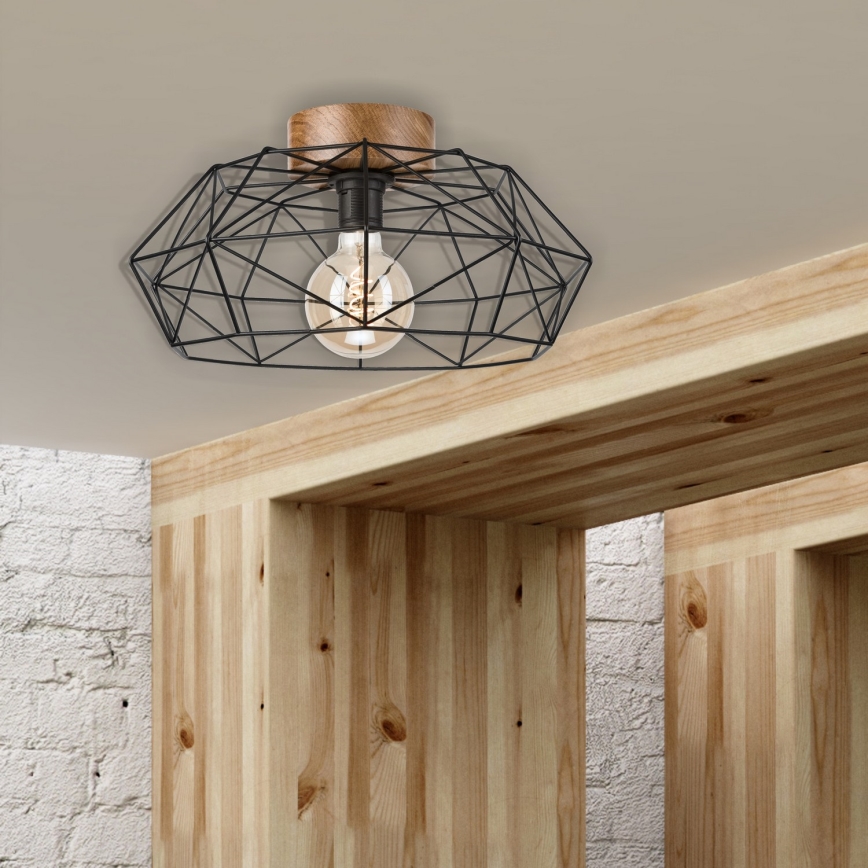 Brilagi - Потолочный светильник WOODY BASKET 1xE27/60W/230V дуб