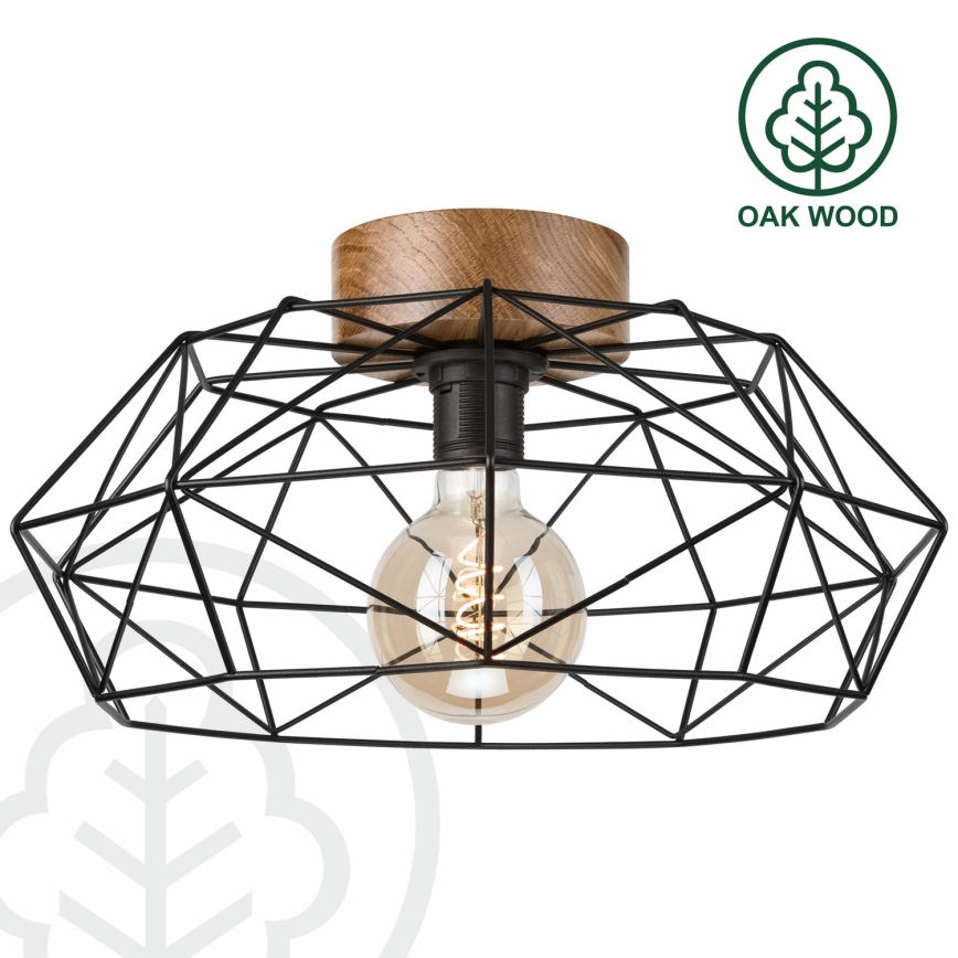 Brilagi - Потолочный светильник WOODY BASKET 1xE27/60W/230V дуб
