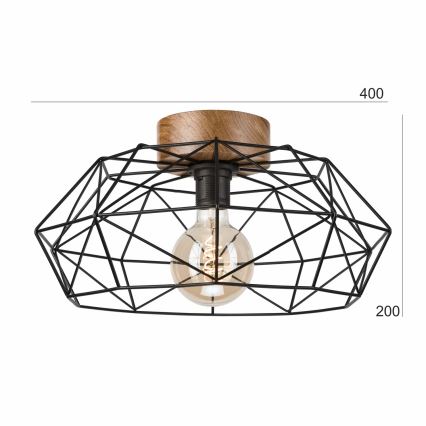 Brilagi - Потолочный светильник WOODY BASKET 1xE27/60W/230V дуб