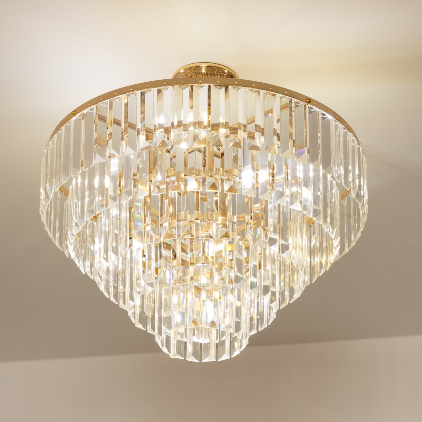 Brilagi - Припотолочная люстра CRYSTAL 5xE14/40W/230V золотистый