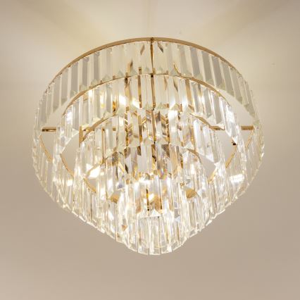 Brilagi - Припотолочная люстра CRYSTAL 5xE14/40W/230V золотистый