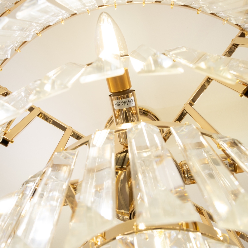 Brilagi - Припотолочная люстра CRYSTAL 5xE14/40W/230V золотистый