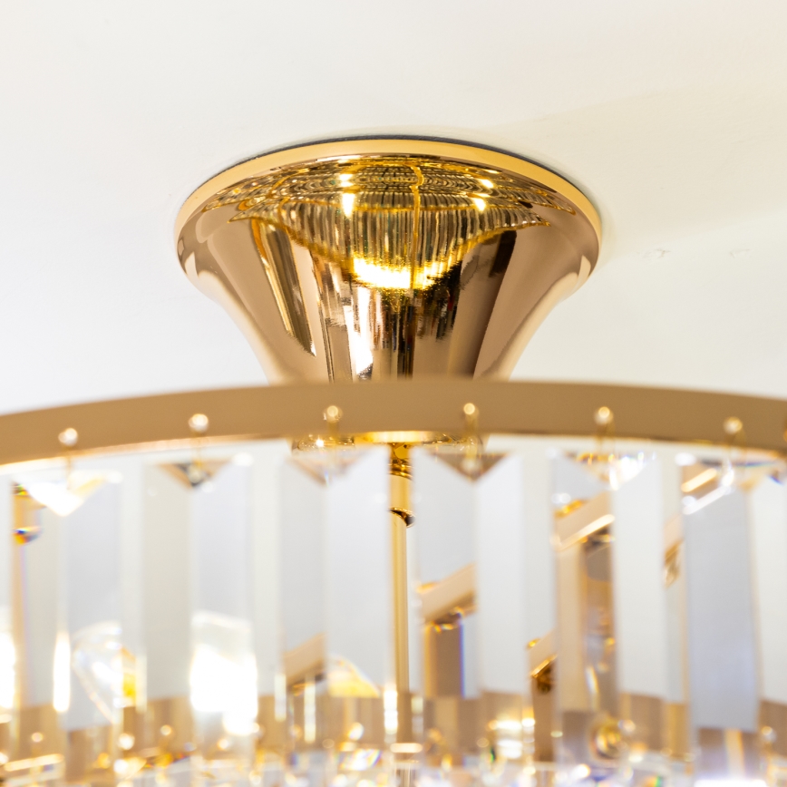 Brilagi - Припотолочная люстра CRYSTAL 5xE14/40W/230V золотистый