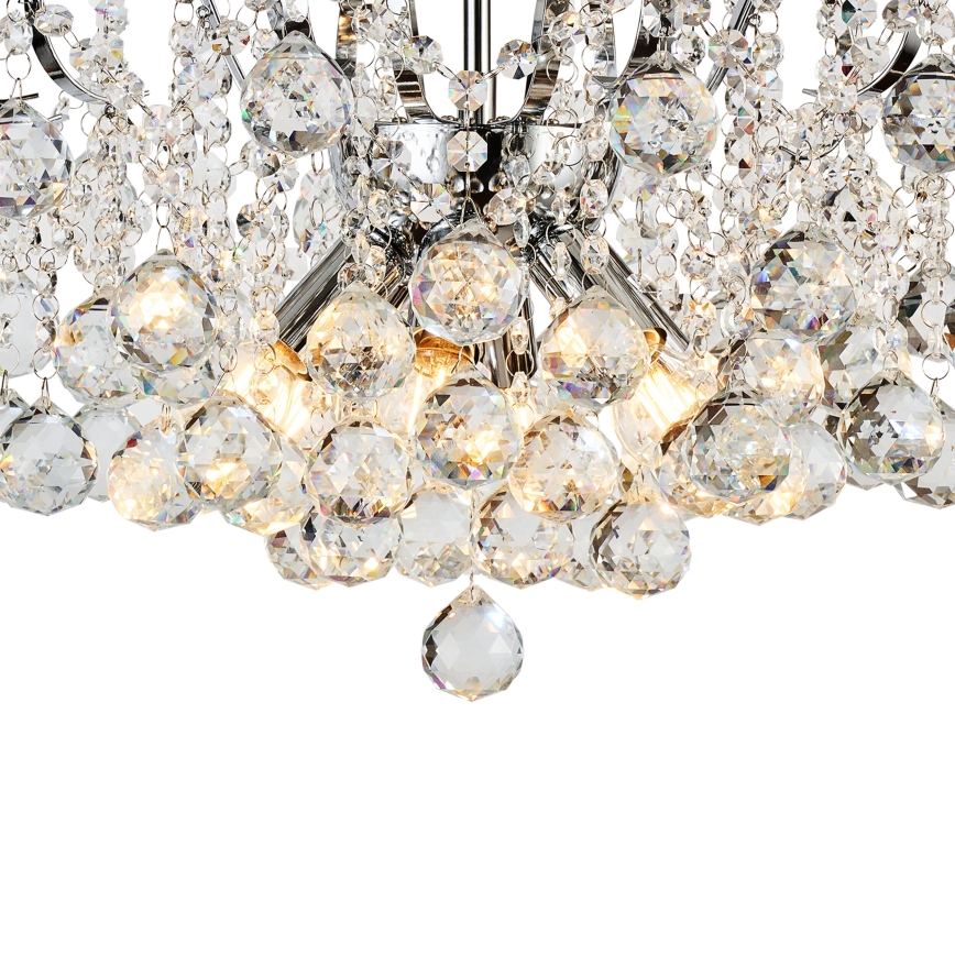 Brilagi - Припотолочная люстра CRYSTAL 6xE14/60W/230V блестящий хром