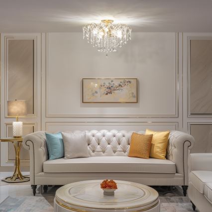 Brilagi - Припотолочная люстра CRYSTAL 6xE14/60W/230V золотистый