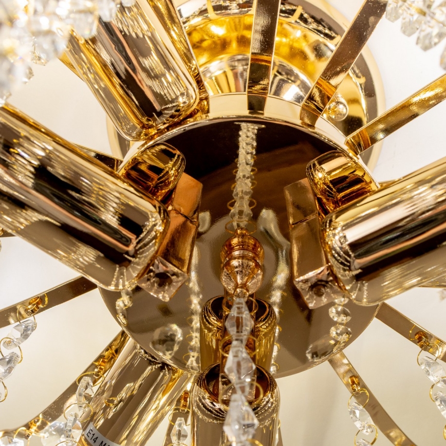 Brilagi - Припотолочная люстра CRYSTAL 6xE14/60W/230V золотистый