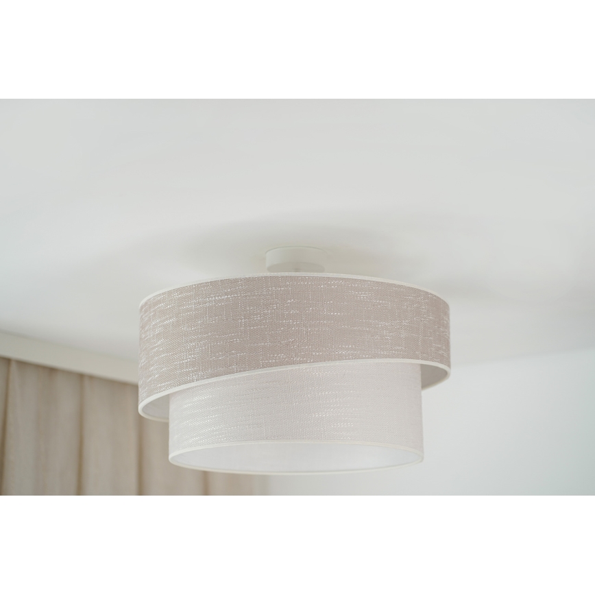 Brilagi - Припотолочная люстра DOVER SHINE 1xE27/15W/230V диаметр 50 см серый/кремовый