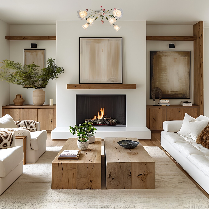 Brilagi - Припотолочная люстра FLORA 6xE14/60W/230V