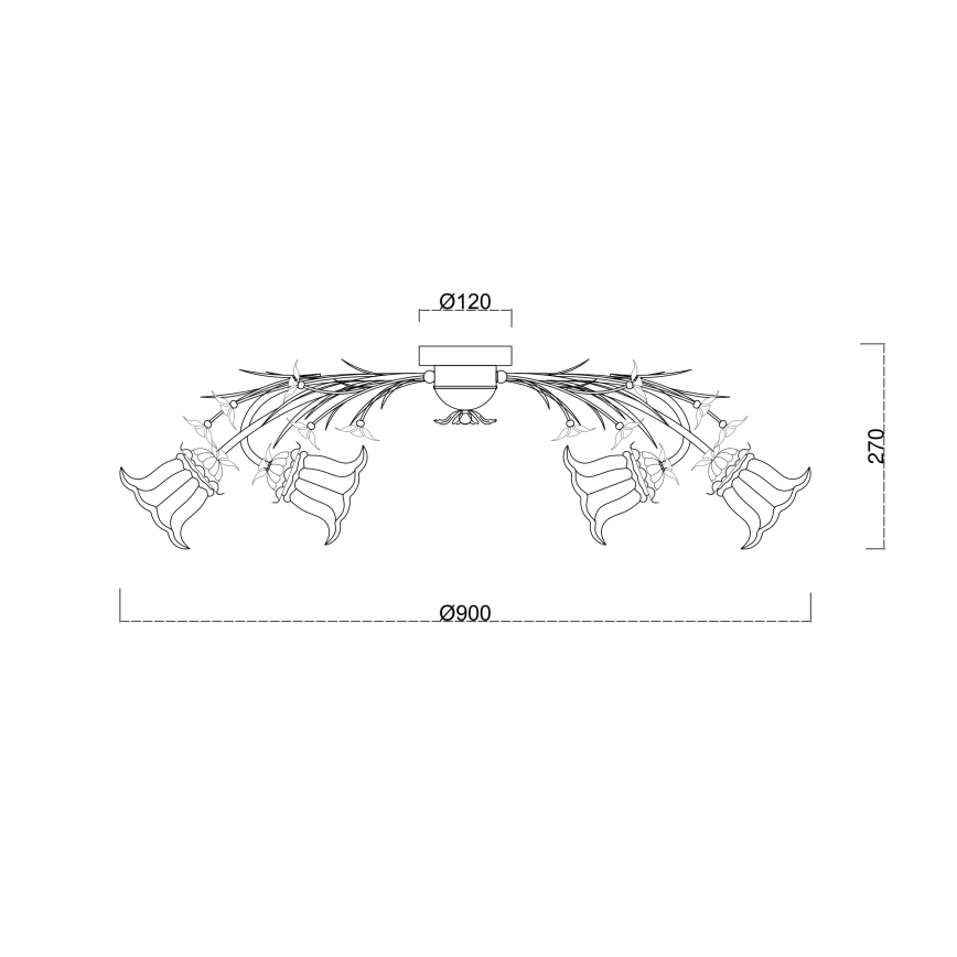 Brilagi - Припотолочная люстра FLORA 6xE14/60W/230V