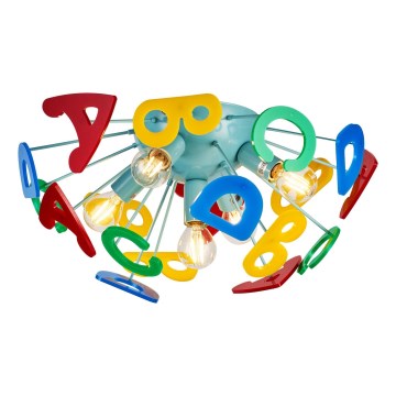 Brilagi - Припотолочная люстра KINDER 5xE14/40W/230V красочная