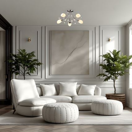 Brilagi - Припотолочная люстра MEGAPOLIS 5xE14/60W/230V блестящий хром