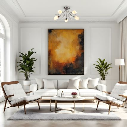 Brilagi - Припотолочная люстра MEGAPOLIS 5xE14/60W/230V блестящий хром