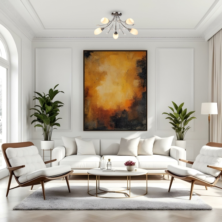 Brilagi - Припотолочная люстра MEGAPOLIS 5xE14/60W/230V блестящий хром