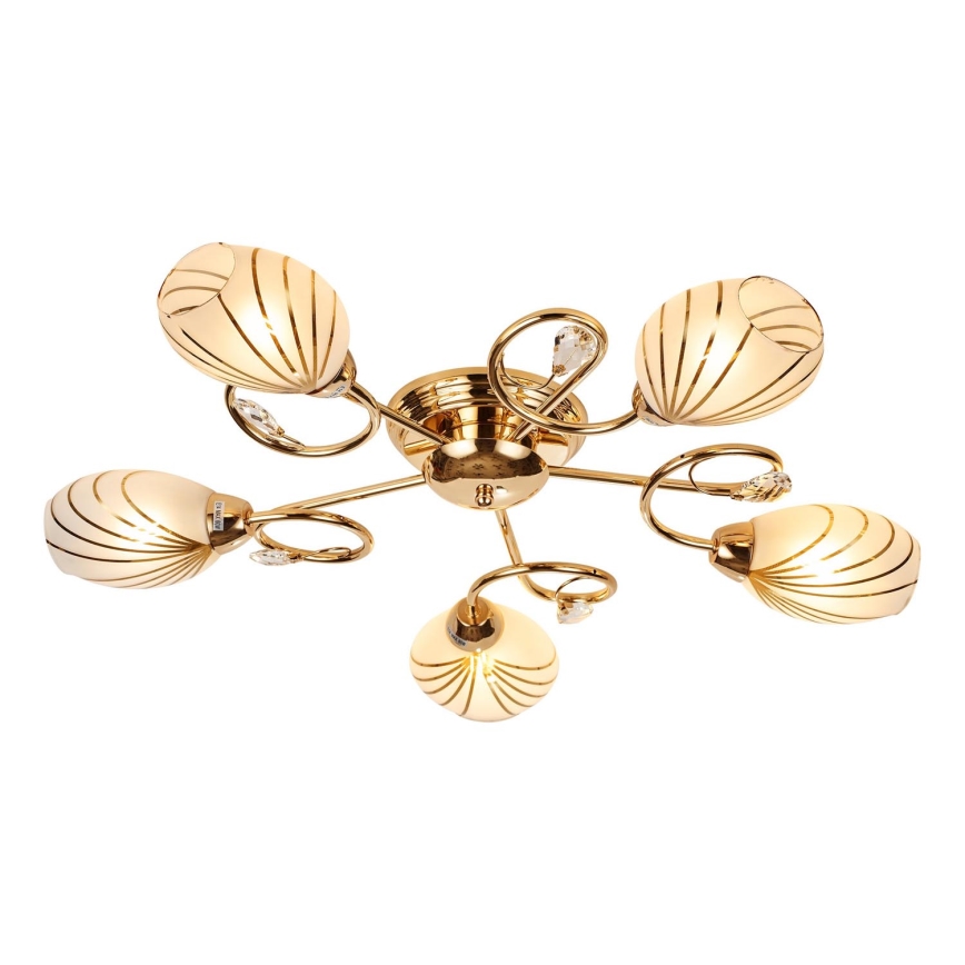 Brilagi - Припотолочная люстра MEGAPOLIS 5xE14/60W/230V золотистый