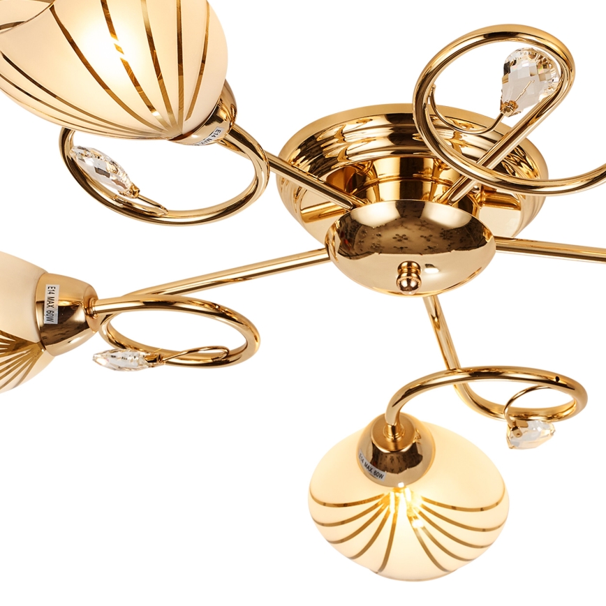 Brilagi - Припотолочная люстра MEGAPOLIS 5xE14/60W/230V золотистый