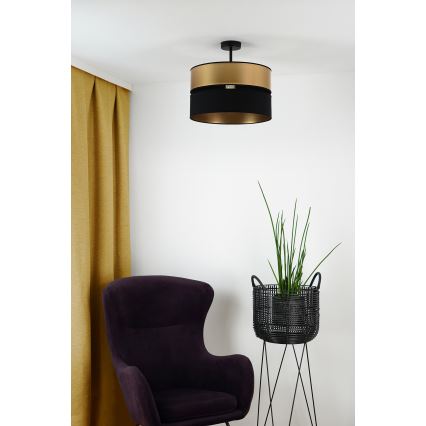 Brilagi - Припотолочная люстра ROYAL 1xE27/15W/230V диаметр 40 см черный/золотистый