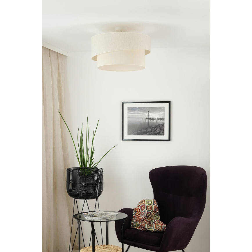 Brilagi - Припотолочная люстра SHINE 1xE27/15W/230V диаметр 50 см кремовый