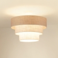 Brilagi - Припотолочная люстра ALASKA LUNETA 1xE27/15W/230V диаметр 45 см серый/кремовый